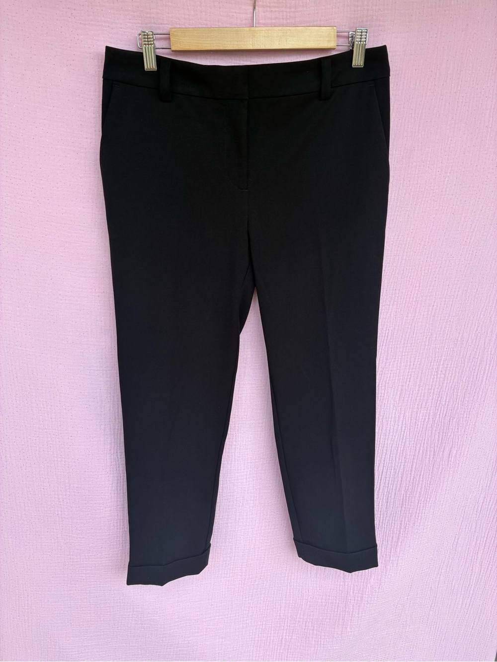 LOFT Petite Black Ankle Dress Pants Size 8P NWT